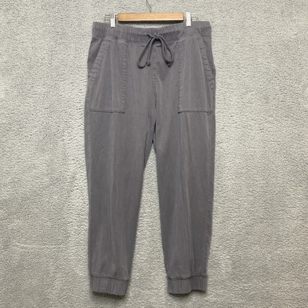 Cloth & Stone Pants Women XL Gray Tencel Elastic Drawstring Anthropology Joggers
